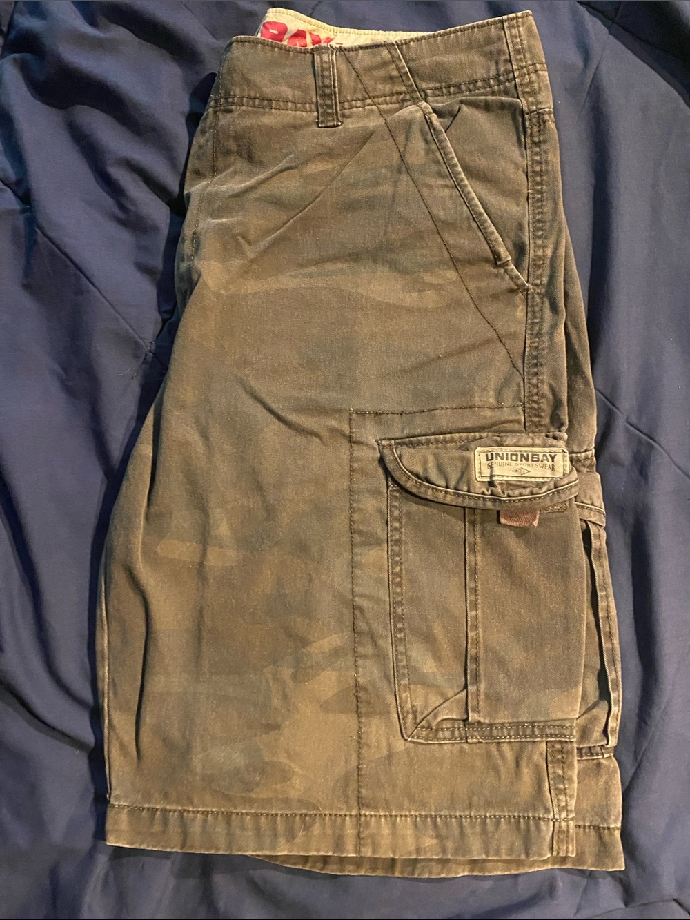 UNIONBAY Men's Camo Cargo Shorts - Olive/Tan